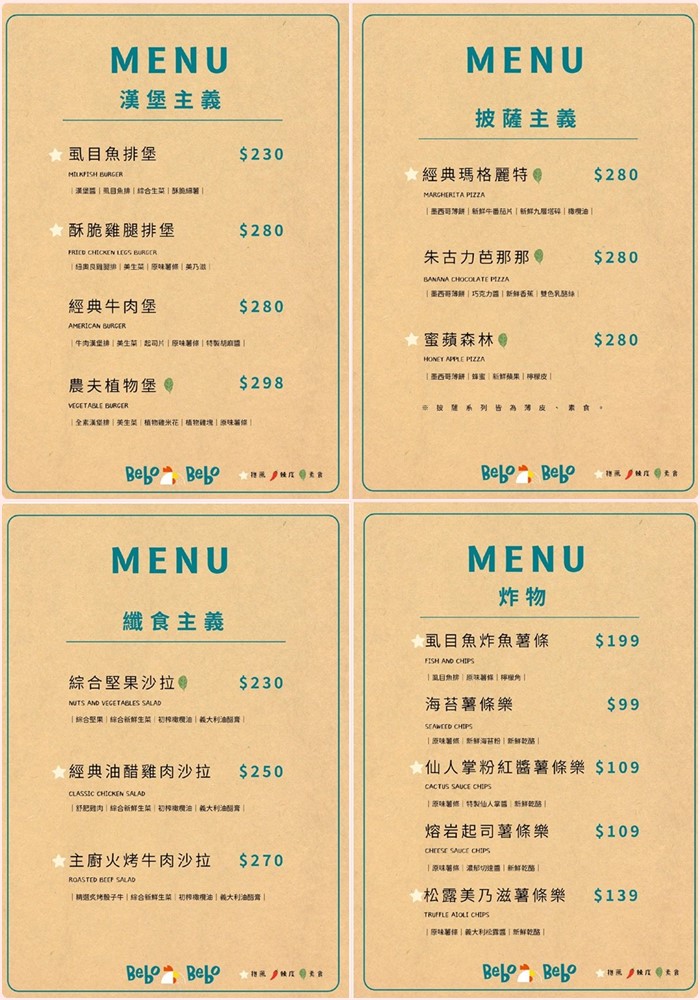 台中東區餐廳推薦 Bebo美式餐廳 親子友善 兒童遊戲區 無限自助吧 菜單 MENU