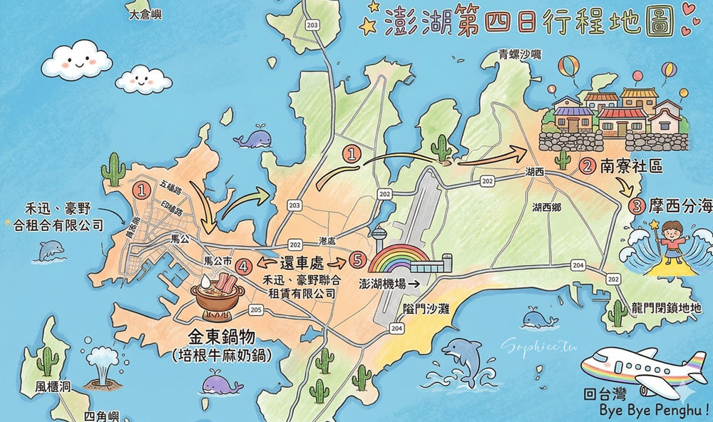 逃離辦公室的喘息企劃！澎湖四天三夜吃貨與放空完美懶人包