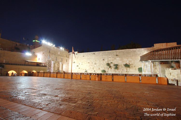 ﹝2014以約遊記﹞Israel。西牆（Western Wall）的夜晚