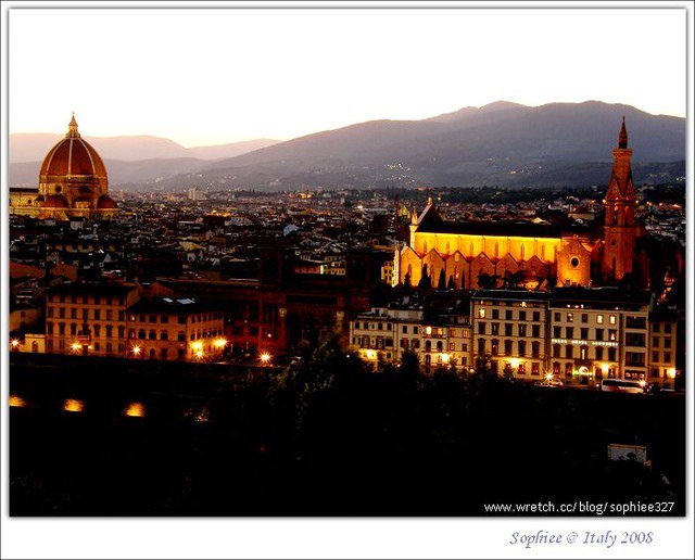 〔Italy義大利〕第五站佛羅倫斯（Florence）：站上米開朗基羅廣場