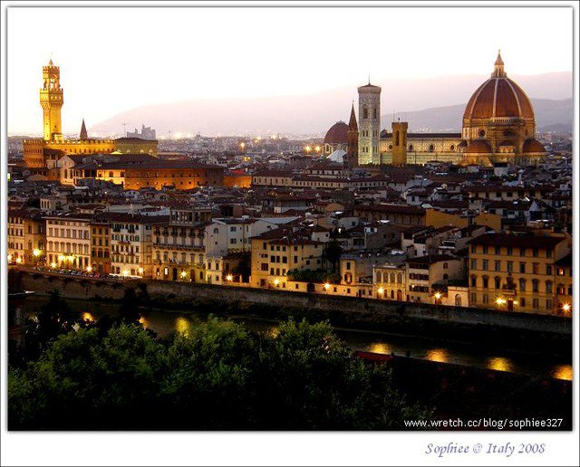 〔Italy義大利〕第五站佛羅倫斯（Florence）：站上米開朗基羅廣場