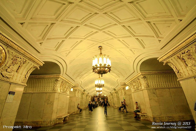 ［Russia］莫斯科地鐵。華麗的地下宮殿
